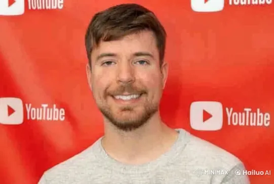 Man Showcases Fit Body in Front of YouTube Logo – AI Generated Video | Hailuo AI