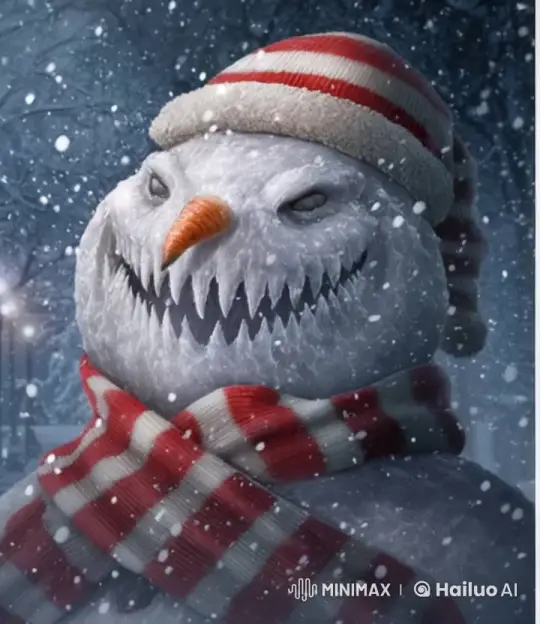 Mysterious Snowman Meets Explosive End by Drone – AI Generated Video | Hailuo AI