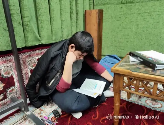 Cozy Study Scene with Person and Book – AI Generated Video | Hailuo AI