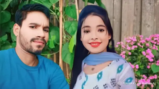 Couple in Garden Enjoying Peaceful Moment – AI Generated Video | Hailuo AI