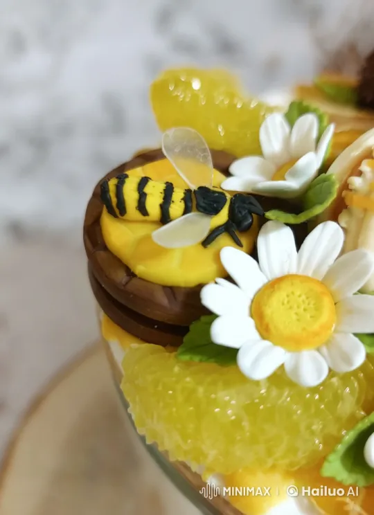 Lifelike Bee on Honeycomb in Live2D Animation – AI Generated Video | Hailuo AI