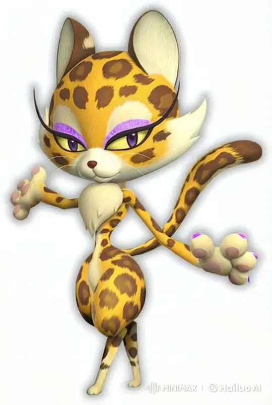 Animated Cat Dances Gracefully in Clean-Background Video – AI Generated Video | Hailuo AI
