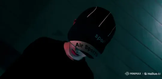 Mysterious Figure Raises Gun in Dimly Lit Scene – AI Generated Video | Hailuo AI