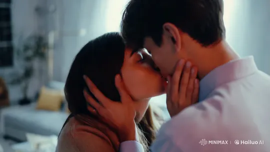 Artistic Video Clip Captures Intimate Moment with Soft Lighting – AI Generated Video | Hailuo AI