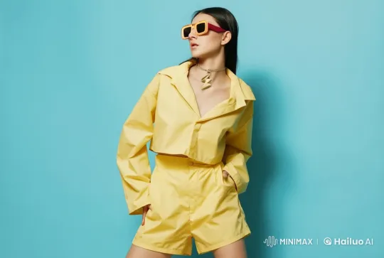 Energetic Woman in Yellow Dances with Style – AI Generated Video | Hailuo AI