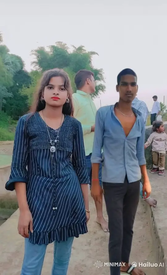 Young Couple's Intimate Moment in Nature – AI Generated Video | Hailuo AI
