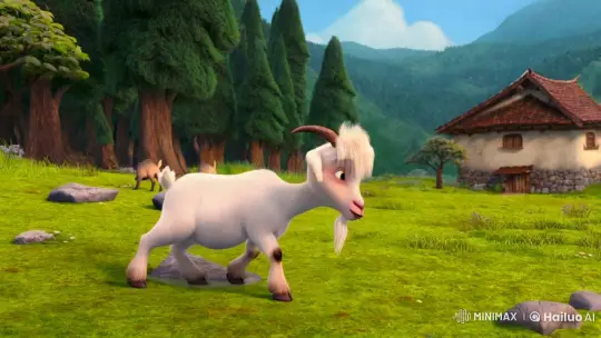 Title: Kiko the Goat and the Fish's Unexpected Friendship – AI Generated Video | Hailuo AI