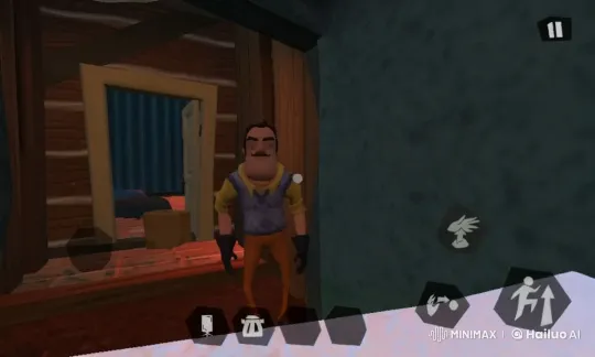 Fashion Model Pose in Wooden Room with Interactive Icons – AI Generated Video | Hailuo AI