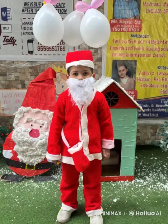 Child in Santa Suit Meets Animated Forest Adventure – AI Generated Video | Hailuo AI