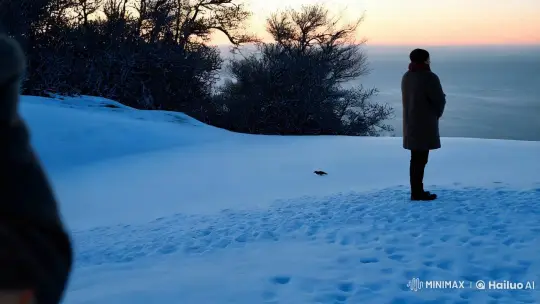 Year-End Reflection: A Solitary Figure's Contemplation – AI Generated Video | Hailuo AI