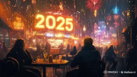New Year's Eve Celebration with Fireworks and Festive Vibes – AI Generated Video | Hailuo AI