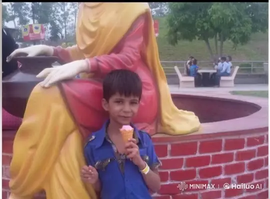 Boy Enjoying Ice Cream in Peaceful Park – AI Generated Video | Hailuo AI