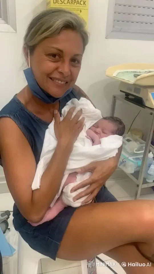Woman Nurtures Newborn in Hospital Setting – AI Generated Video | Hailuo AI