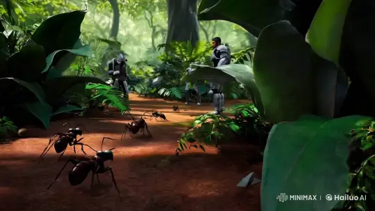 Jungle Warfare: Ants vs. Futuristic Humans – AI Generated Video | Hailuo AI