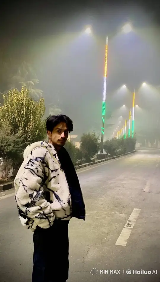 Night Street Scene: Photographer with Camera and Gimbal – AI Generated Video | Hailuo AI