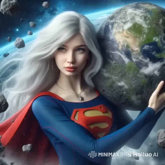 Supergirl Protects Earth in Live2D Animation – AI Generated Video | Hailuo AI