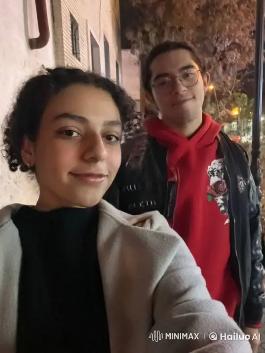 Young Couple Shares Sweet Kiss on Nighttime Street – AI Generated Video | Hailuo AI