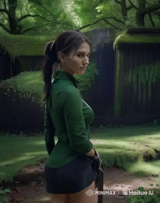 Woman Walks Through Serene Forest Setting – AI Generated Video | Hailuo AI