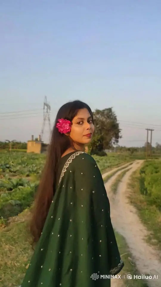 Woman in Serene Countryside Brought to Life with Dynamic Animation – AI Generated Video | Hailuo AI