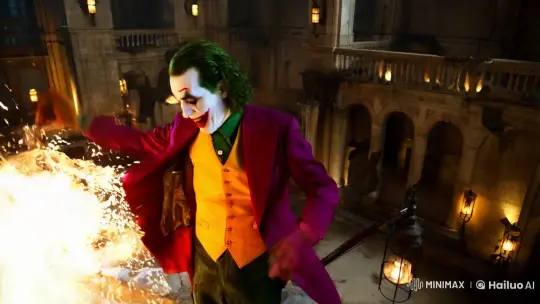 Joker's Dramatic Escape from a Gothic Asylum – AI Generated Video | Hailuo AI