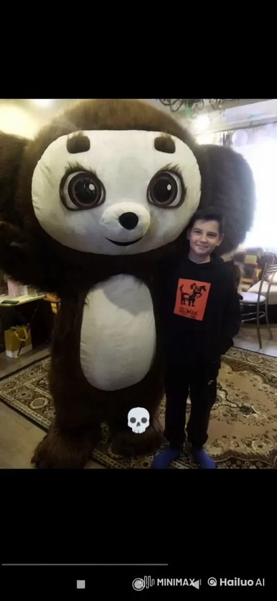 Boy and Costume Character Dance and Chat in Cozy Room – AI Generated Video | Hailuo AI