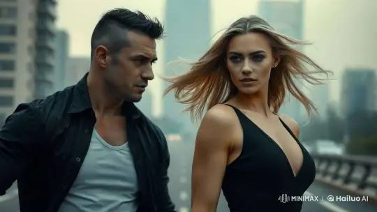 City Street Salsa Dance: Grace Amidst the Urban Bustle – AI Generated Video | Hailuo AI