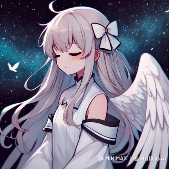 Angel Startled by Butterfly Amidst Starry Night – AI Generated Video | Hailuo AI