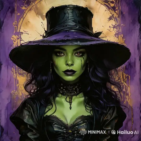 Mystical Enchantress in Gothic Elegance Captivates with Charm – AI Generated Video | Hailuo AI