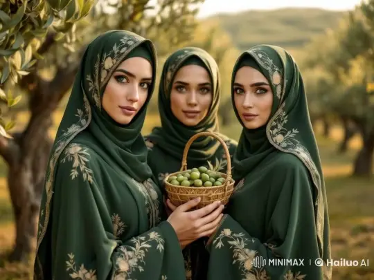 Elegant Women Harvesting Olives in Serene Grove – AI Generated Video | Hailuo AI