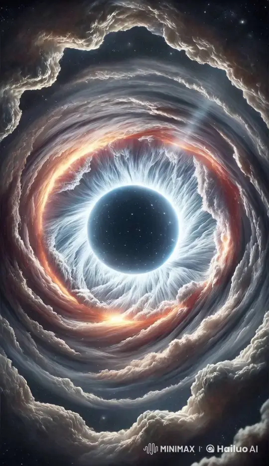 Cosmic Vortex: A Mesmerizing Eye in Space – AI Generated Video | Hailuo AI