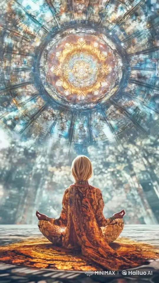 Spiral Light: Woman Meets Oversoul Cinematic Masterpiece – AI Generated Video | Hailuo AI