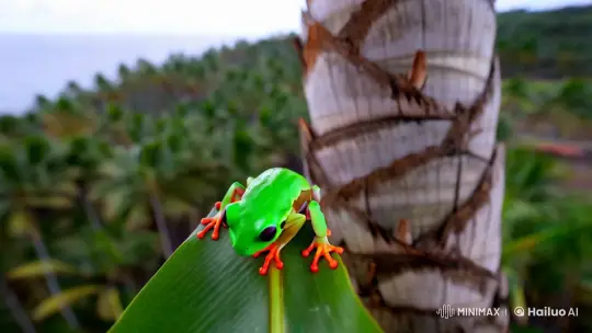 Coqui Frog Dances to Reggaeton in Puerto Rico's Nature – AI Generated Video | Hailuo AI