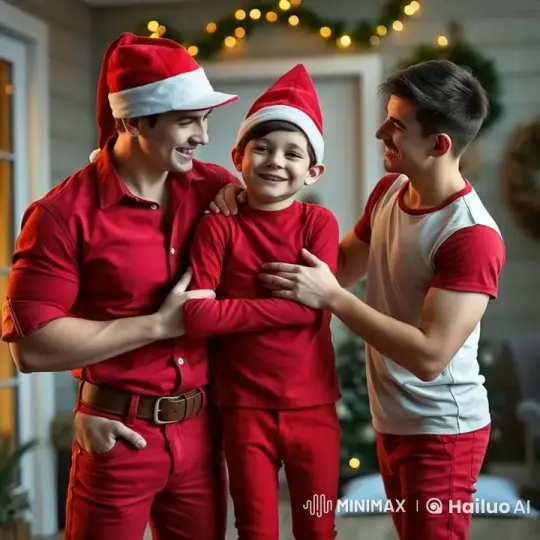 Christmas Elf Brothers Enjoy Snowy Play – AI Generated Video | Hailuo AI