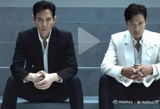 Two Men Share a Moment of Tenderness on Stairs – AI Generated Video | Hailuo AI