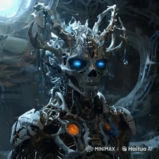 Intricate Robotic Figure with Lively Glowing Features – AI Generated Video | Hailuo AI