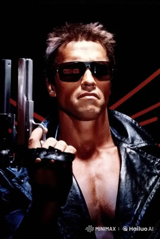 Man in Sunglasses Softens with Subtle Smile – AI Generated Video | Hailuo AI