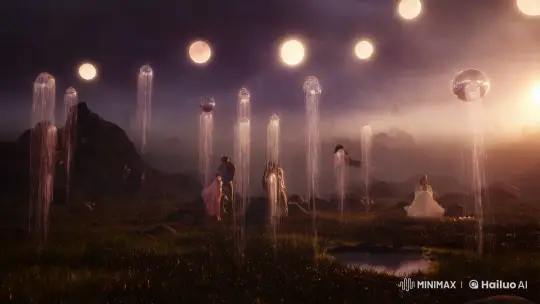 Surreal Twilight: A Dance of Light and Shadow – AI Generated Video | Hailuo AI