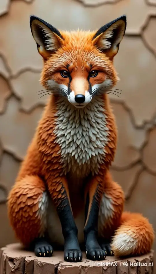Majestic Clay Fox Comes Alive in Realistic Animation – AI Generated Video | Hailuo AI
