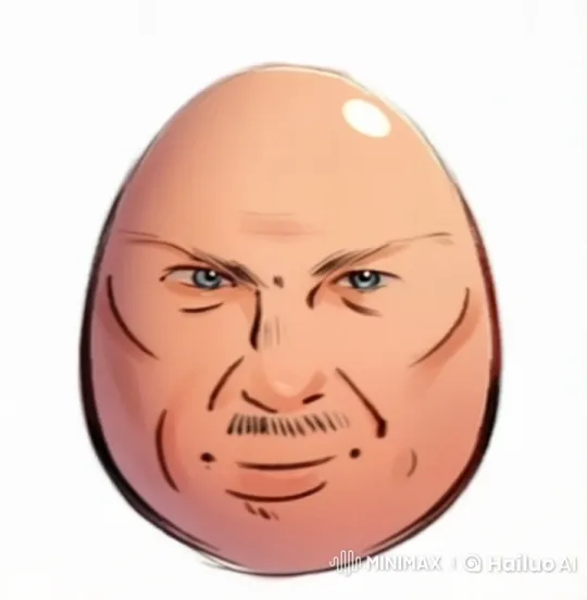 Animated Egg with Shifting Facial Expressions – AI Generated Video | Hailuo AI