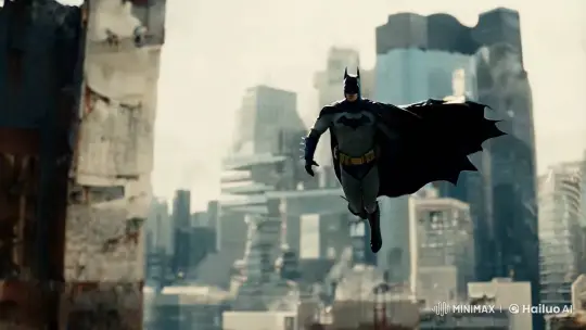Batman's Elaborate Stunts in Gotham's Aesthetic Blur – AI Generated Video | Hailuo AI