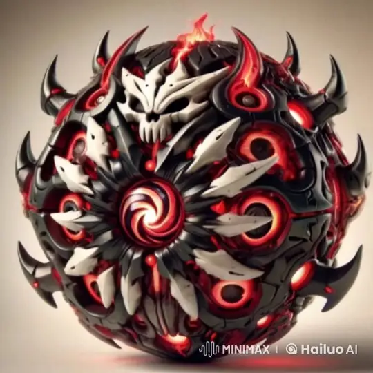 Menacing Blade Ball: From Deadly Exterior to Complex Core – AI Generated Video | Hailuo AI