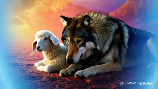 Predator and Prey: A Surreal Truce in Tranquil Harmony – AI Generated Video | Hailuo AI