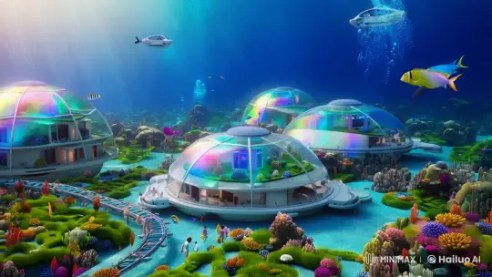 Underwater City Showcases Advanced Eco-Friendly Innovation – AI Generated Video | Hailuo AI