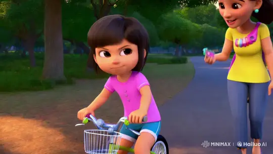 YoYo's First Pedals: A Mother-Daughter Bonding Moment – AI Generated Video | Hailuo AI