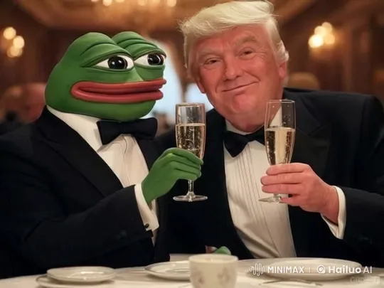 Distinguished Frog and Man Celebrate in Grand Dining Hall – AI Generated Video | Hailuo AI