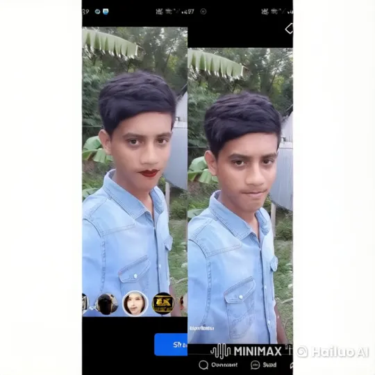 Young Man in Greenery Adjusting Position – AI Generated Video | Hailuo AI