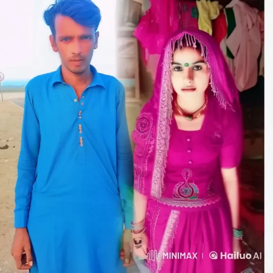 Traditional Couple in Vibrant Attire Outside Rural Home – AI Generated Video | Hailuo AI