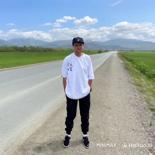 Contemplative Person Amidst Nature's Vastness – AI Generated Video | Hailuo AI
