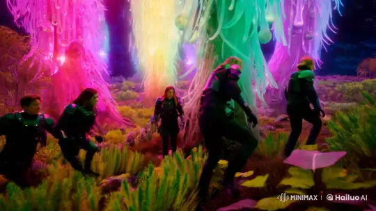 Human Invasion Meets Alien Wilderness in Futuristic Aesthetic – AI Generated Video | Hailuo AI