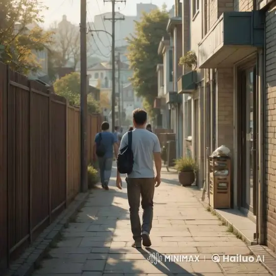 Ari's Routine Morning Walk to the Mini Market – AI Generated Video | Hailuo AI